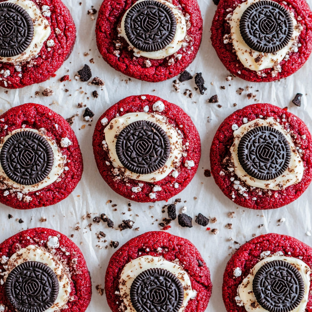 Red Velvet Oreo Cookies